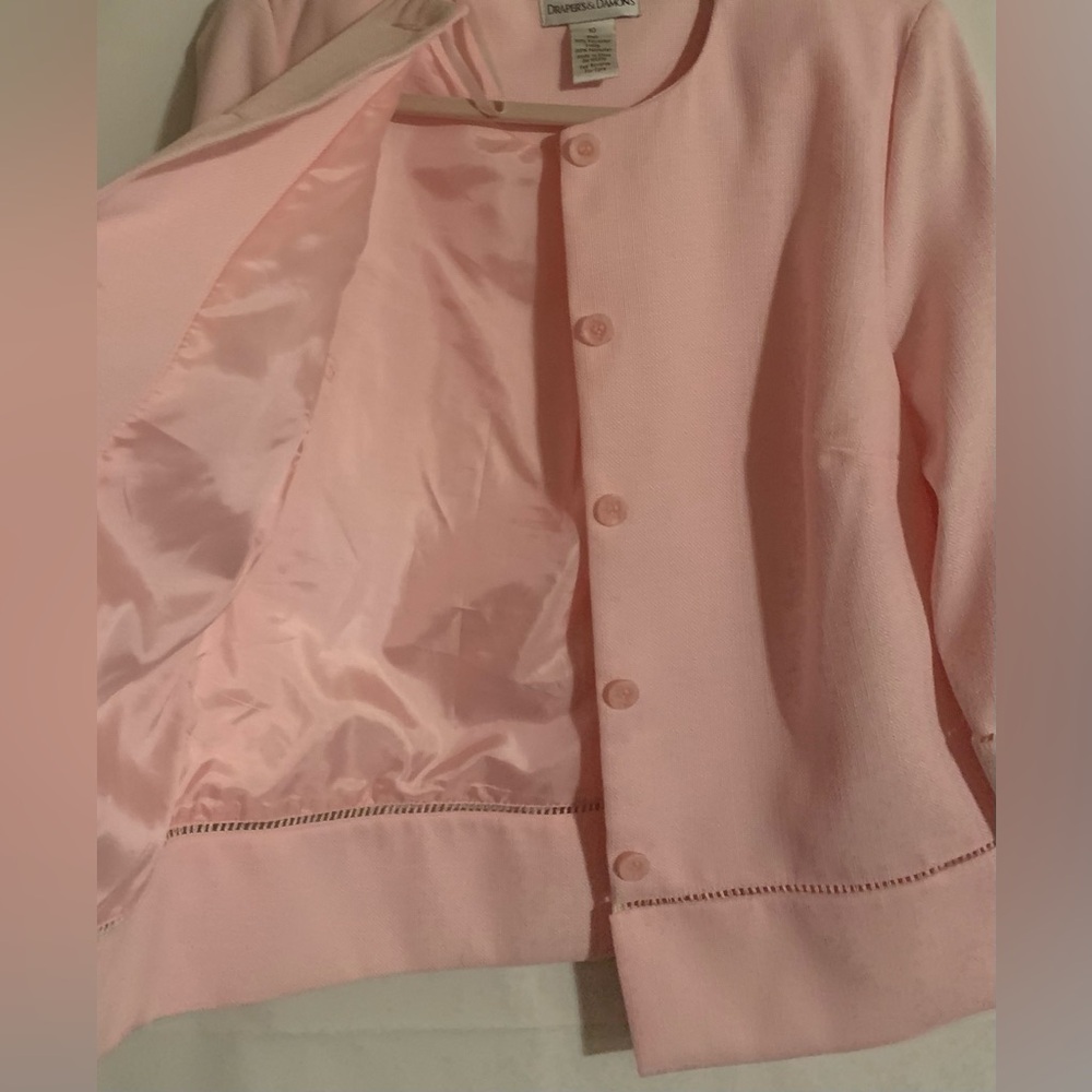 Elegant Drapers & Damon’s Women’s Pink Skirt Suit Set, Sz 10. NWOT - Picture 6 of 16